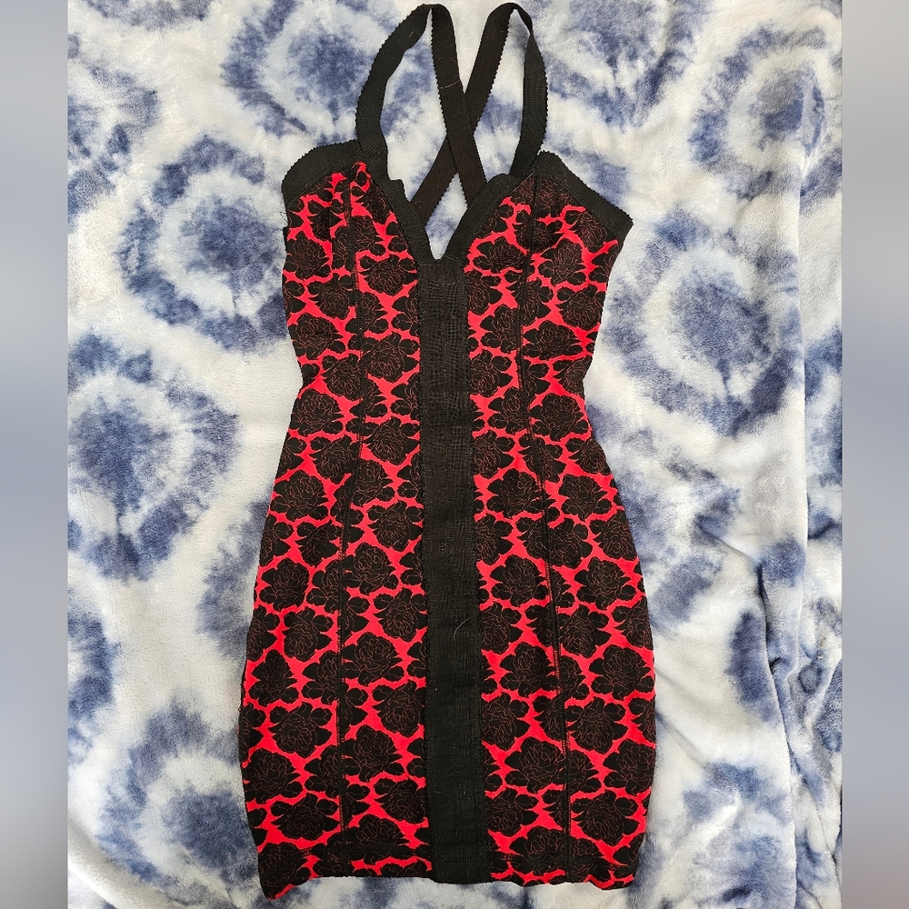 Vintage 80s/90s Tripp NYC Rose Dress With Rocket Tag - No Size